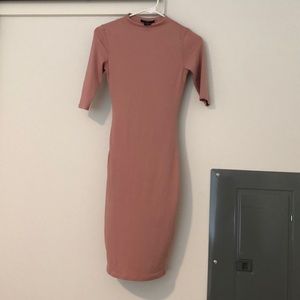 Pink Body Con Dress